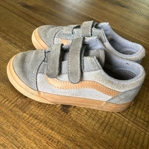 Vans Toddler Size 9 Low Top Grey/Blue